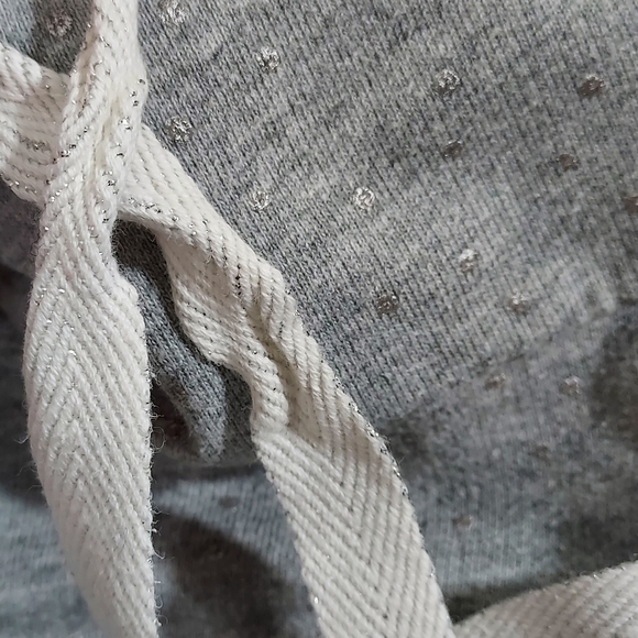 Boden gray silver polka dot funnel neck pullover 4 - Picture 5 of 11